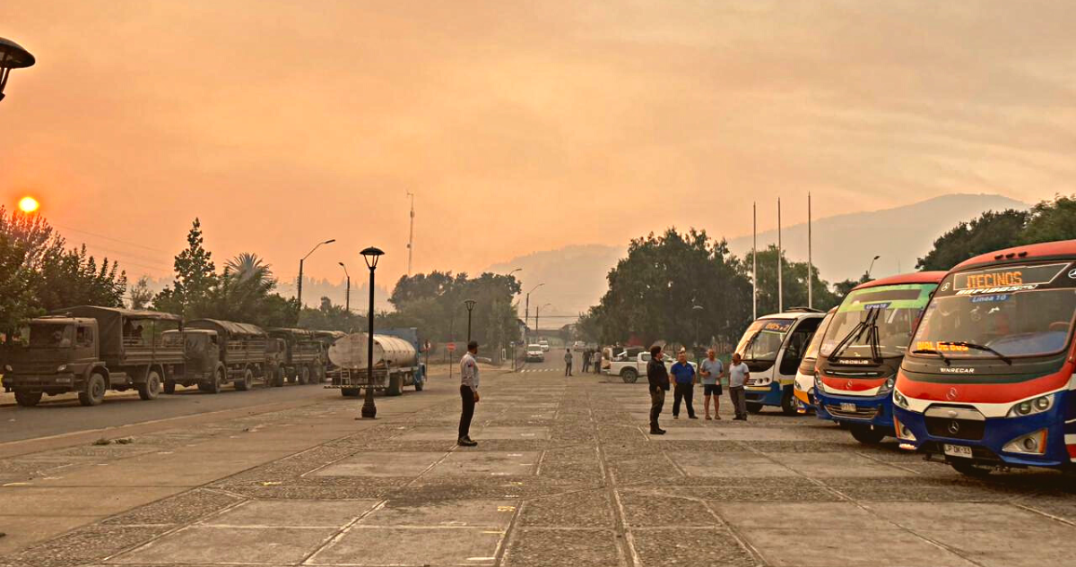 Evac An Nuevamente Zona Urbana De Ninhue Por Avance De Incendio La