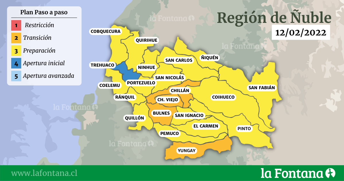 Cuatro Comunas De Ñuble Se Encuentran En Fase 2 La Fontana 8444