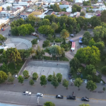 Vista área de la Plaza de San Carlos.