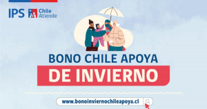 Gráfica promocional del Bono Chile Apoya Invierno.