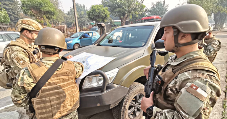 El Ejército se ha desplegado en las tres regiones con Estado de Catástrofe. Foto: Ejército de Chile
