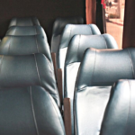 Asientos de un bus. Fotografía de contexto.