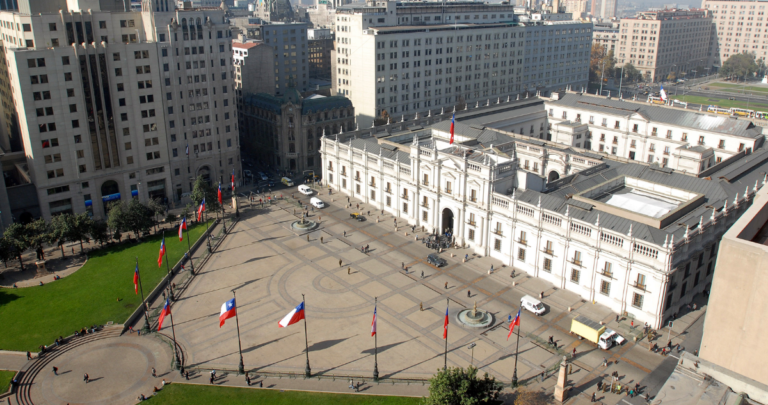 El Palacio de La Moneda es sede del Gobierno de Chile.