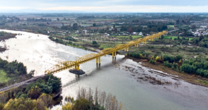 El puente ferroviario sobre el río Ñuble es parte del imaginario colectivo de la región. Foto: Inventario Patrimonial Inmueble 2023