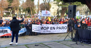 Diversas movilizaciones se han tomado el centro de Chillán. Foto: ANDIME Nacional.