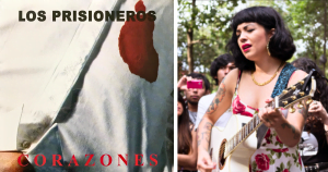Collage: A la izquierda, la portada de "Corazones", de Los Prisioneros. A la derecha, Mon Laferte (Foto: Pexels).
