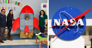A la izquierda, la celebración que San Nicolás preparó para Gaspar. A la derecha, la NASA.