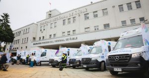 Las ambulancias se entregaron en la sede del Gobierno Regional.