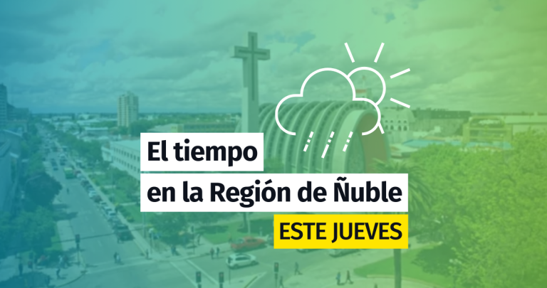Revisa como estará el tiempo en la Región de Ñuble este jueves.