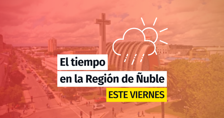 Revisa como estará el tiempo en la Región de Ñuble este viernes.