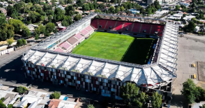 Vista aérea del estadio Nelson Oyarzún Arenas de Chillán.