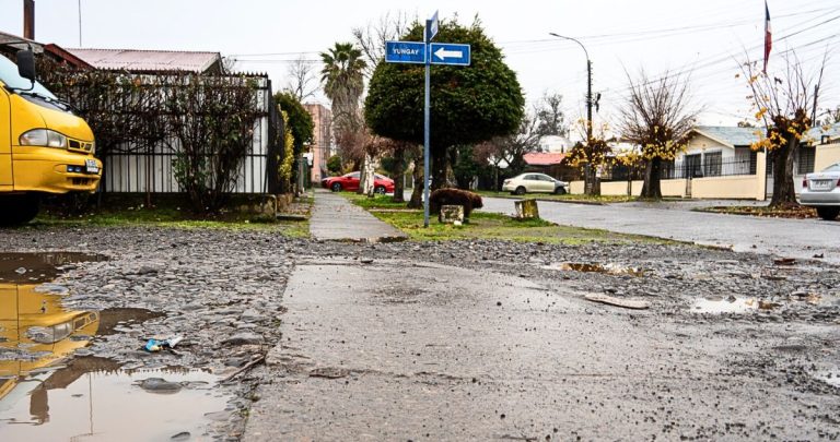 Se arreglarán 80 cuadras en la población Kennedy en Chillán. Foto: Gobierno Regional.
