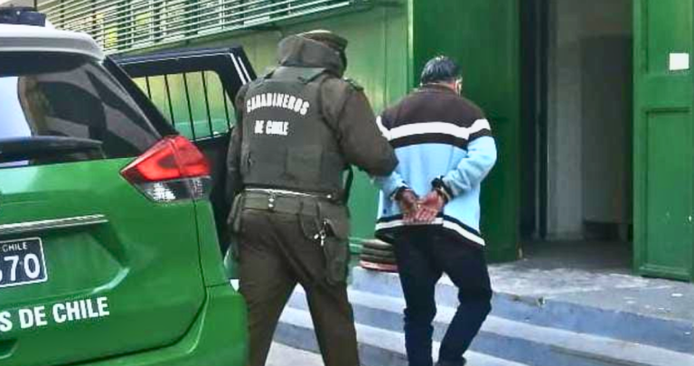 El detenido fue formalizado por violencia intrafamiliar. Foto: Carabineros Ñuble.