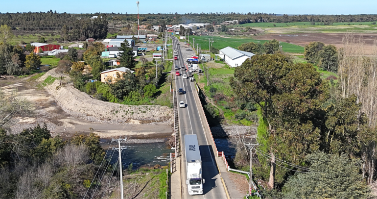 La vía que conecta Chillán Viejo con San Ignacio se denomina Ruta N-59-Q.