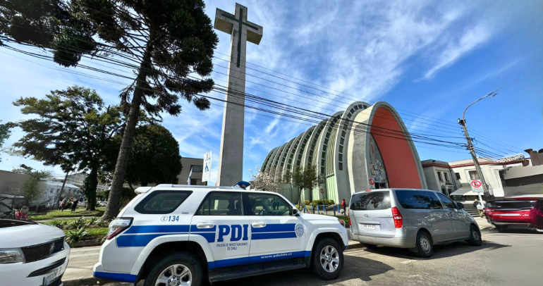 Desde el martes fueron velados en la Catedral de Chillán. Foto: PDI Ñuble.