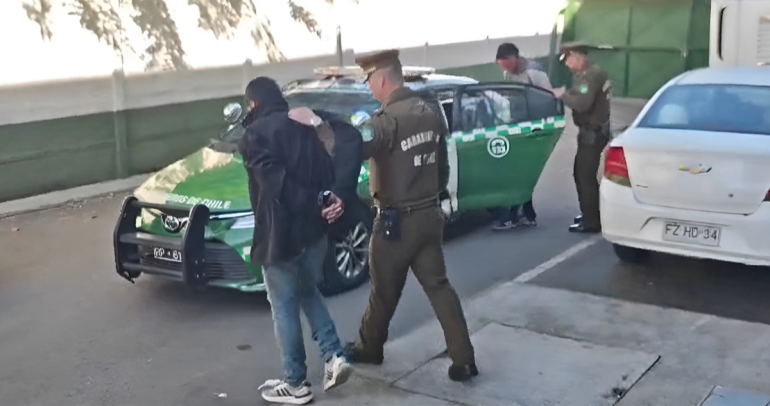 Así fue la detención. Foto: Carabineros Ñuble.