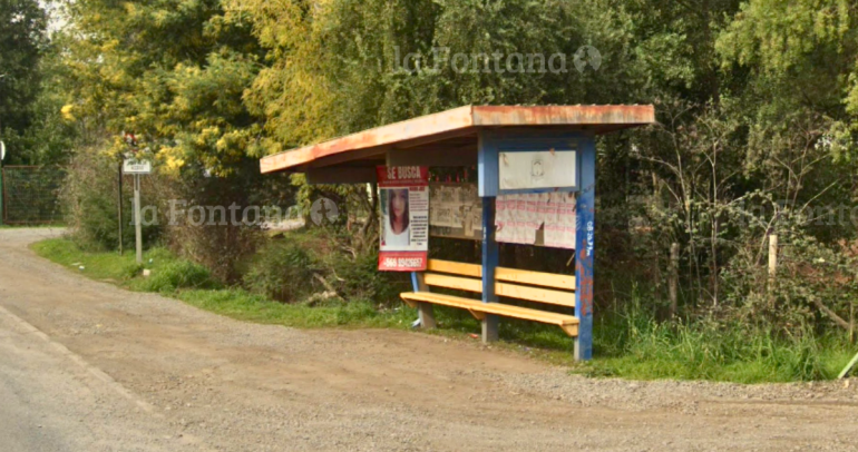 Este es el paradero donde se vio por última vez a la joven. Foto: Street View 2024.