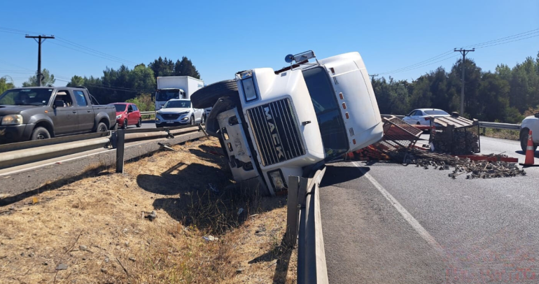 El último de los accidentes ocurrió en Virgüín. Foto: MOP.