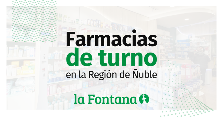 Farmacias de turno Región de Ñuble Chillán San Carlos Quirihue Bulnes Yungay