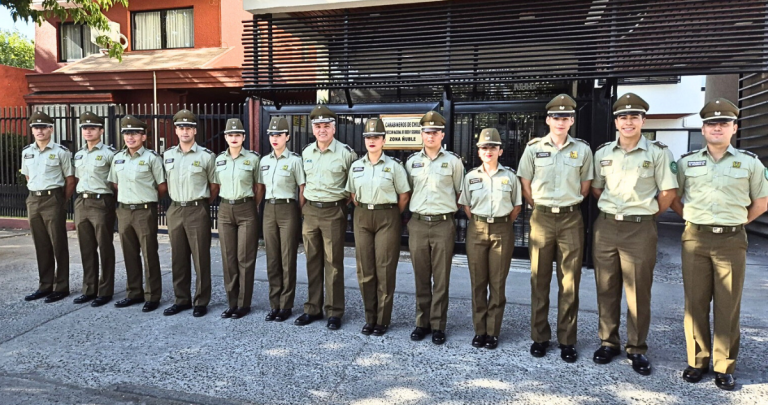 Los aspirantes a oficiales. Foto: Carabineros Ñuble.