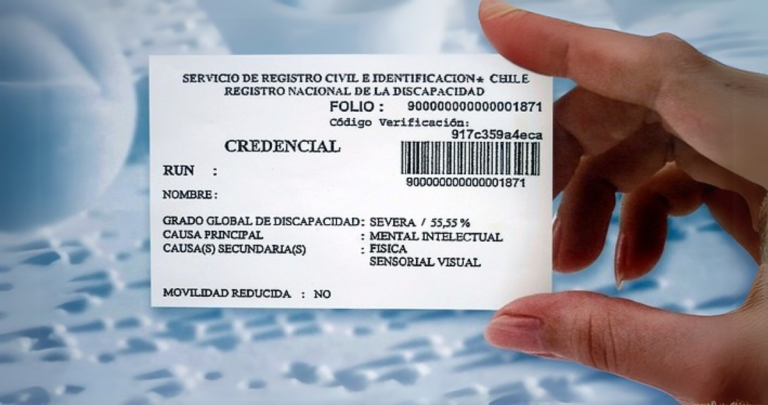 Credencial de discapacidad. Foto referencial: Fundación Teletón.