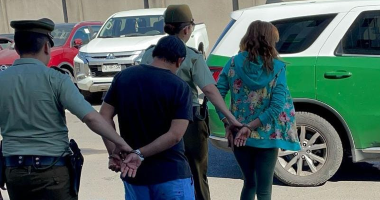 Los detenidos. Foto: Carabineros Ñuble.