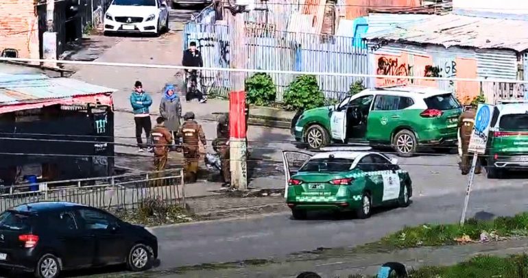 La intervención se desarrolló tras alertas de vecinos sobre actividades sospechosas en el sector. Foto: Carabineros