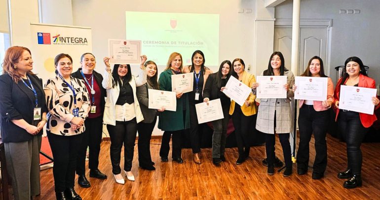 Las titulaciones fueron otorgadas por la Universidad Autónoma de Chile. Foto: Fundación Íntegra