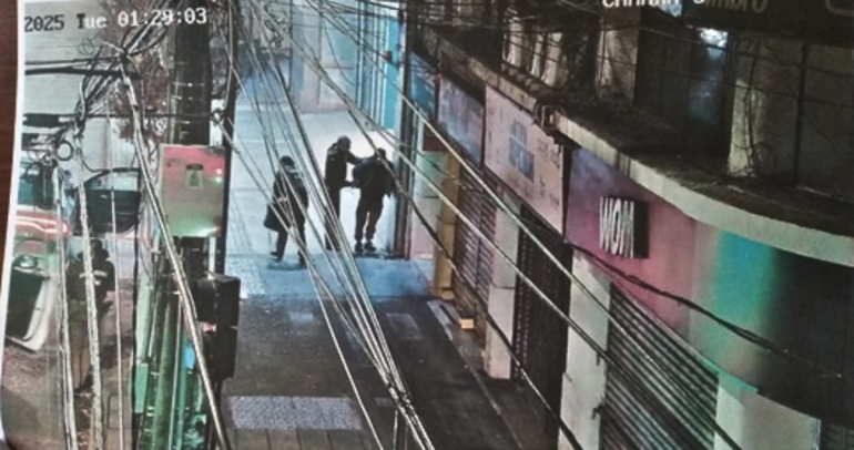 Captura de video de la cámara de seguridad. Foto: Municipio.