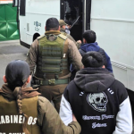 Parte de los detenidos. Foto: Carabineros Ñuble.