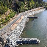 Los trabajos consistieron en saneamiento superficial, instalación de gaviones para estabilizar taludes y reposición de pavimento. Foto: MOP