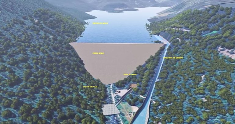 La obra se construirá en el río Chillán, a la altura del sector Los Pellines. Foto: MOP