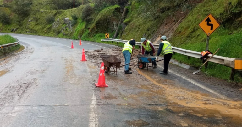 Trabajos en ruta interurbana. Foto de archivo: MOP Ñuble.