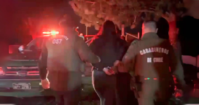 Uno de los detenidos. Foto: Carabineros Ñuble.