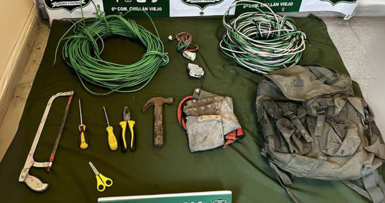 Lo incautado. Foto: Carabineros.
