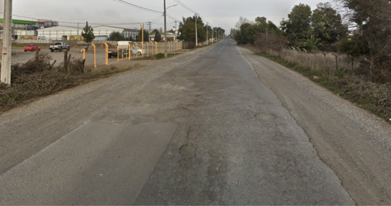 Camino a Nahueltoro en San Carlos. Foto: Google Street View
