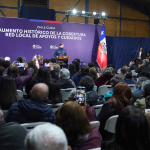 La ceremonia se realizó en el Gimnasio Municipal de Coelemu. Foto: Presidencia.