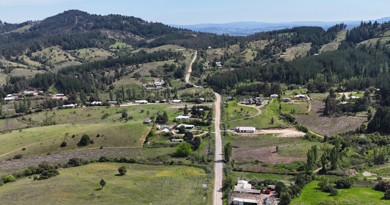 La ruta también conecta Portezuelo con Quirihue. Foto: MOP Ñuble.