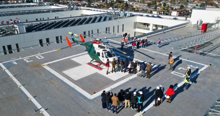 El hospital lleva un 97% de avance. Foto: SSÑ