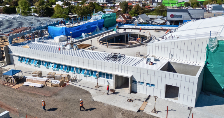 Así se ven las obras al 54% de avance. Foto: Consejo Regional de Ñuble.