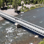 Uno de los puentes instalados. Foto: MOP Ñuble.