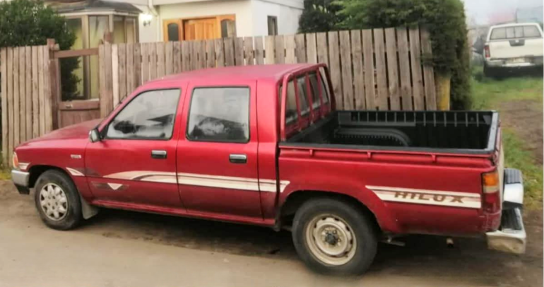 La camioneta robada. Fotografía enviada por un lector.
