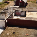 Así quedó el recinto tras el incendio. Foto: Gendarmería de Chile.