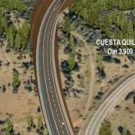 La cuesta Quilmo ha sido lugar de un sinnúmero de accidentes de tránsito. Imagen: MOP Ñuble