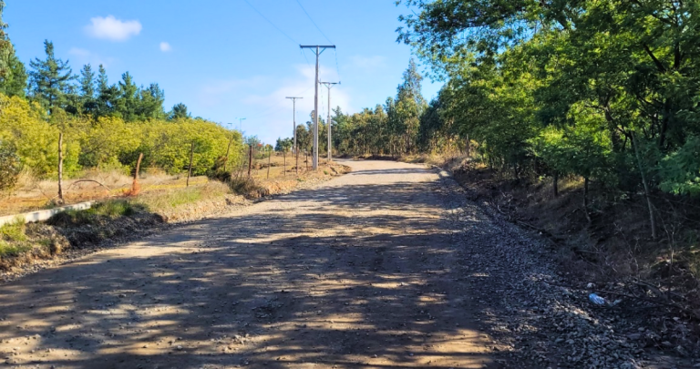 Actualmente la Ruta N-86 es camino de tierra.