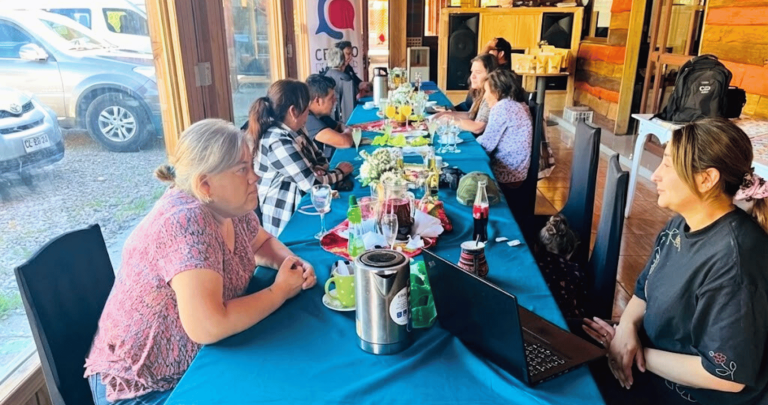El conversatorio gastronómico se realizó en la ciudad cordillerana. Foto: Sercotec San Carlos.