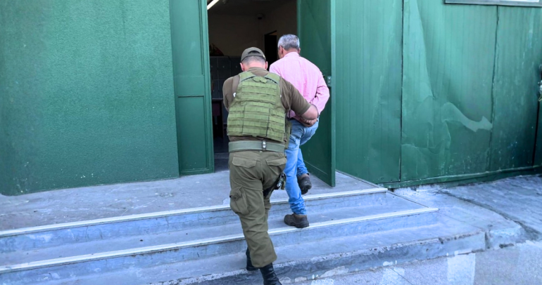 El detenido. Foto: Carabineros.