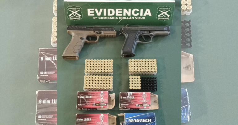 Lo incautado por el personal policial. Foto: Carabineros Ñuble.