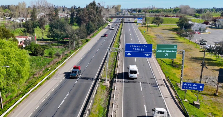 Los viajes se concentraron en accesos hacia y desde la zona costera. Foto: MOP Ñuble.
