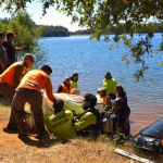 Un robot subacuático permitió ver los cuerpos. Foto: Carabineros Ñuble.